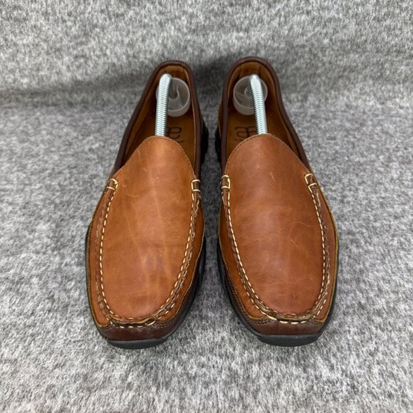 ✅Allen Edmonds Boulder Loafers Mens 9.5D Brown Leather Slip-On Driving Moc/Shoes - Picture 7 of 12